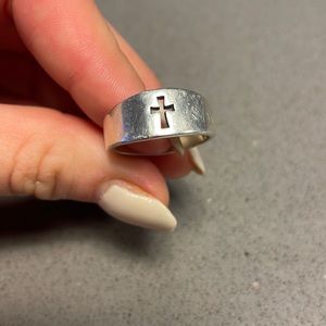 James Avery sterling silver cross ring
